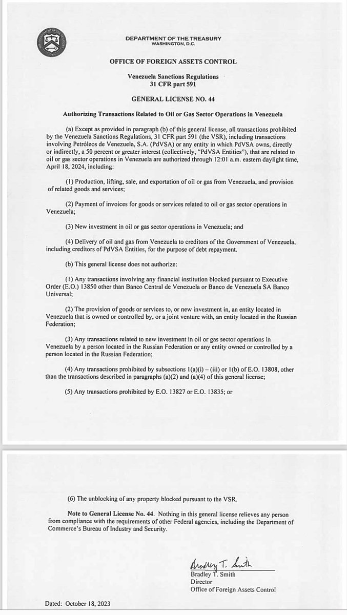 JAVM_EY's tweet photo. Publicada por la #ofac licencia #44 a PDVSA y filiales. https://t.co/kwslYknJkF