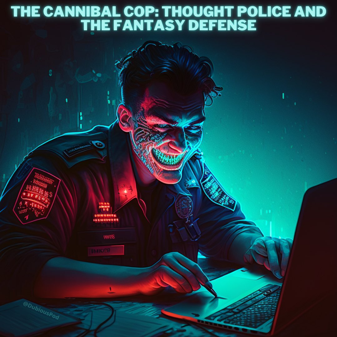 DubiousPod's tweet photo. 🎙Gilberto Valle, now known as the #CannibalCop, is a NY police officer who got arrested and charged with conspiracy to kidnap, torture, cook, and eat women. Brace for a dark, disturbing story. At what point does fantasy end and reality begin? 🎧 https://t.co/xaToZNQvqz https://t.co/KFUcCZpzKd