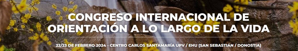 🥳Felices de anunciar el Congreso de "Orientación a lo largo de la Vida" organizado por <a href="/aeopweb/">AEOP</a>  y <a href="/upvehu/">UPV/EHU</a> en Donostia-San Sebastián el 22 y 23 de febrero de  2024. ¡Envía tu propuesta antes del 20 de noviembre y únete!  💻Más info: congresoaeop.es