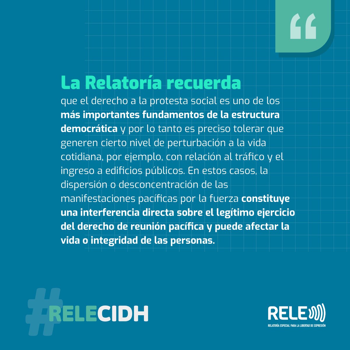 Relatoría Especial p/la Libertad Expresión (CIDH) tweet media