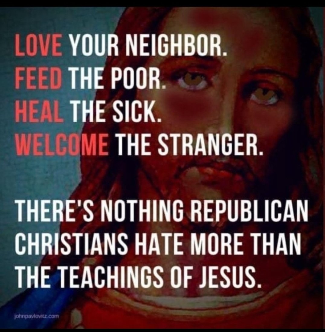 @RpsAgainstTrump Conservatives will go to church on Sunday, then HATE millions of Americans just because of their religion, color, or identity on Monday. All the while calling themselves 'Christians.'