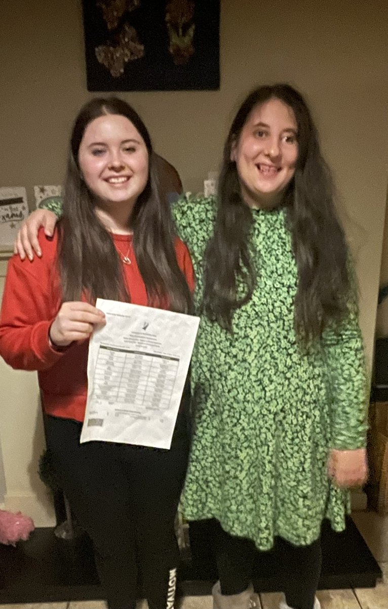23 years ago today our rare journey began. There have been lots of ups and downs but I wouldn’t change a thing about our amazing young lady. Our special day was topped off with excellent junior cert results. Double celebrations for my girls today #RareCommunity #StrongerTogether