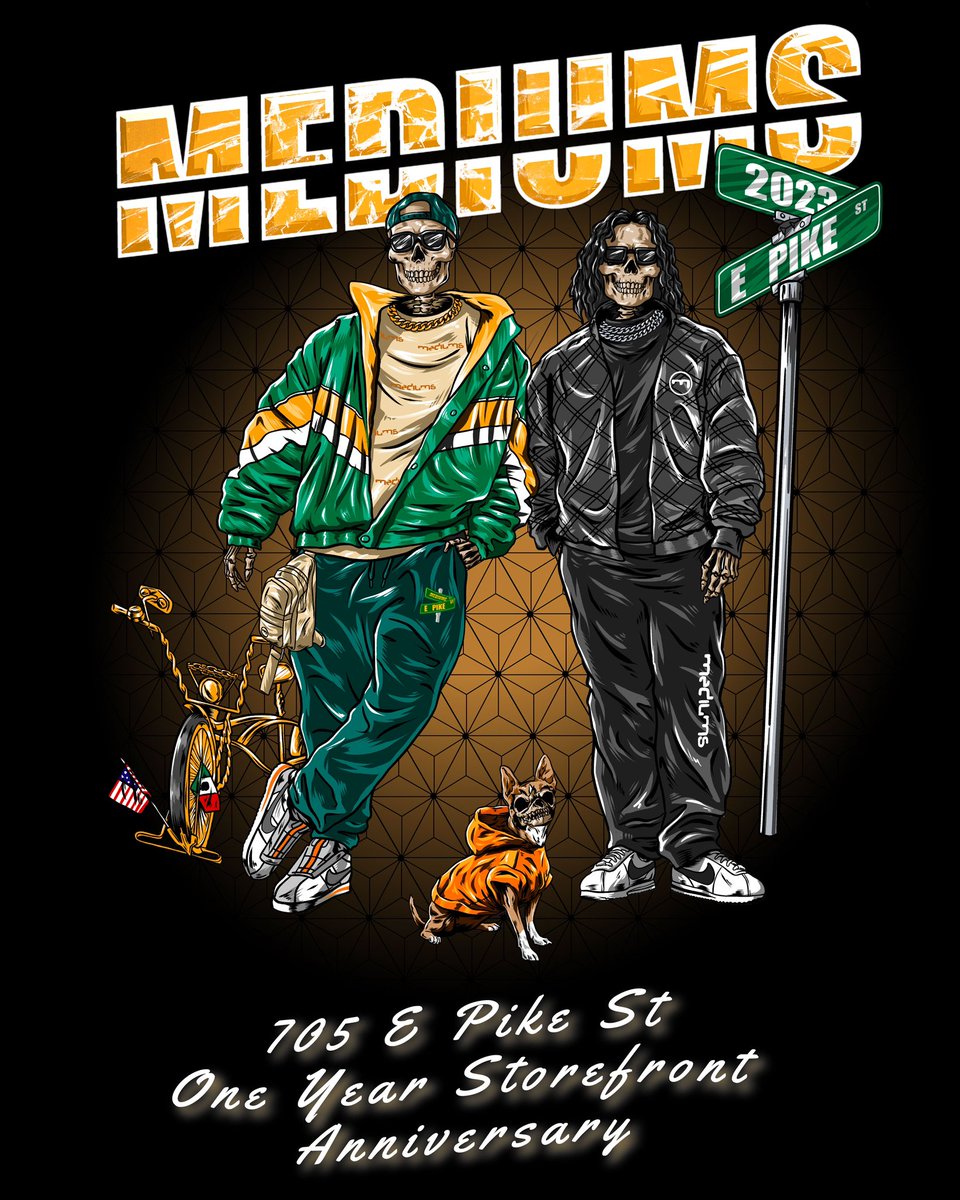 Mediums Collective invites you to our One Year Storefront Anniversary/Dia De Los Muertos Celebration on Friday November 3rd, 2023 🎂🎉💀🍾

Come celebrate w/us 
eventbrite.com/e/mediums-coll…