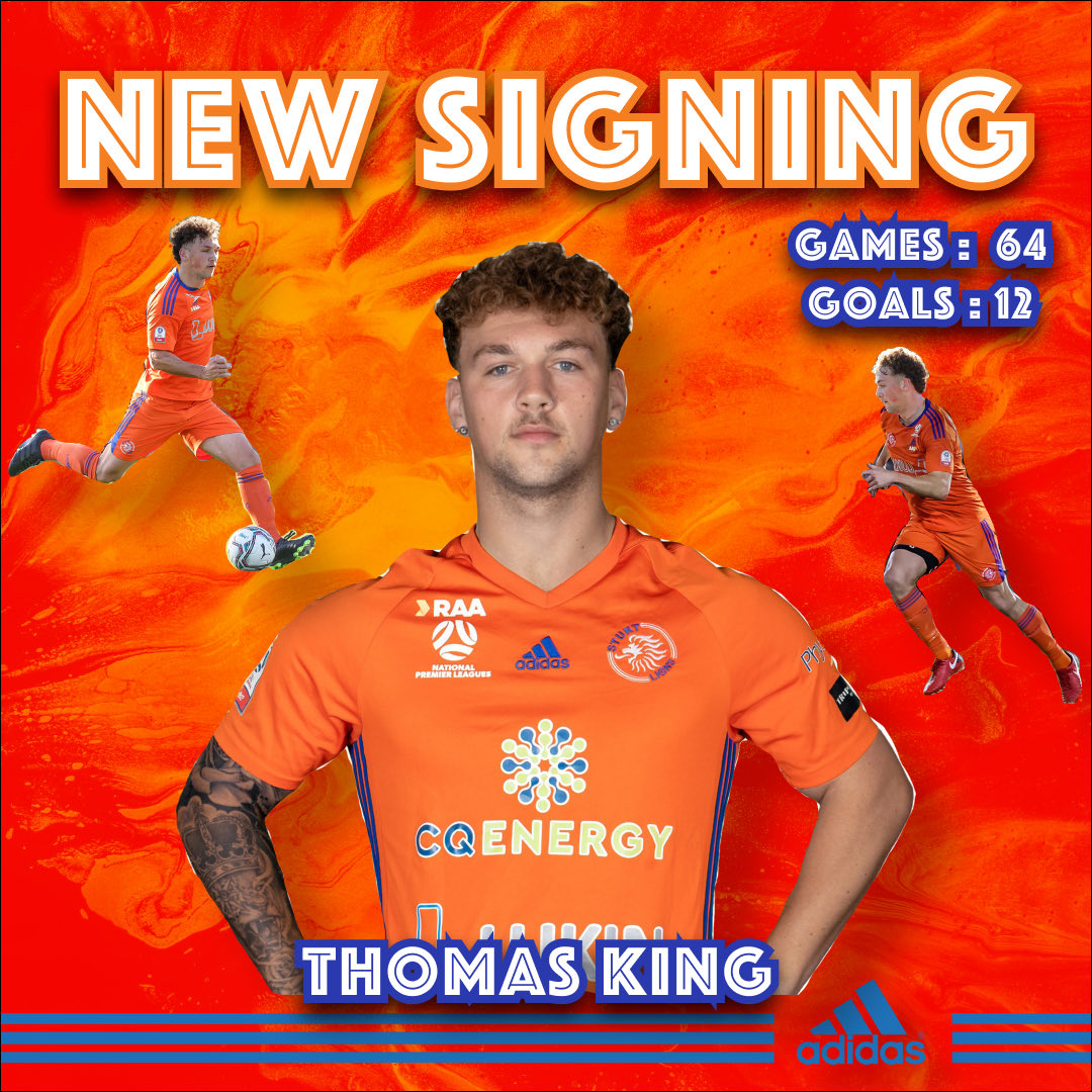 🚨NEW SIGNING ANNOUNCEMENT🚨

We are pleased to welcome young attacker, Thomas King to Sturt Lions FC.

With a strong CV, including Finals football in the past 2 seasons, and an aptitude for scoring goals. Tom has also featured in the NPL for South Adelaide.