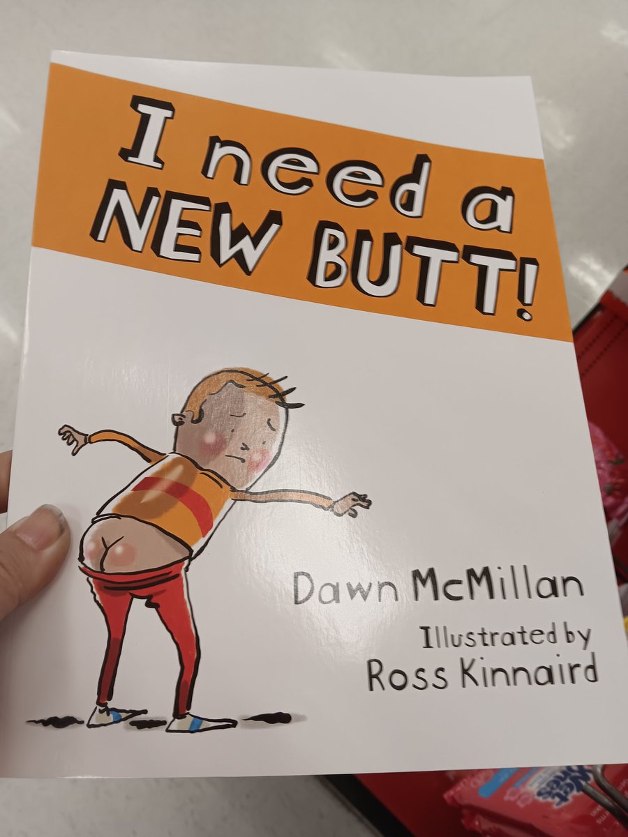 📖 😂 Check out this #book I found at work today. 'I Need A New Butt!' by #DawnMcMillan. Hilarious!! 🤣