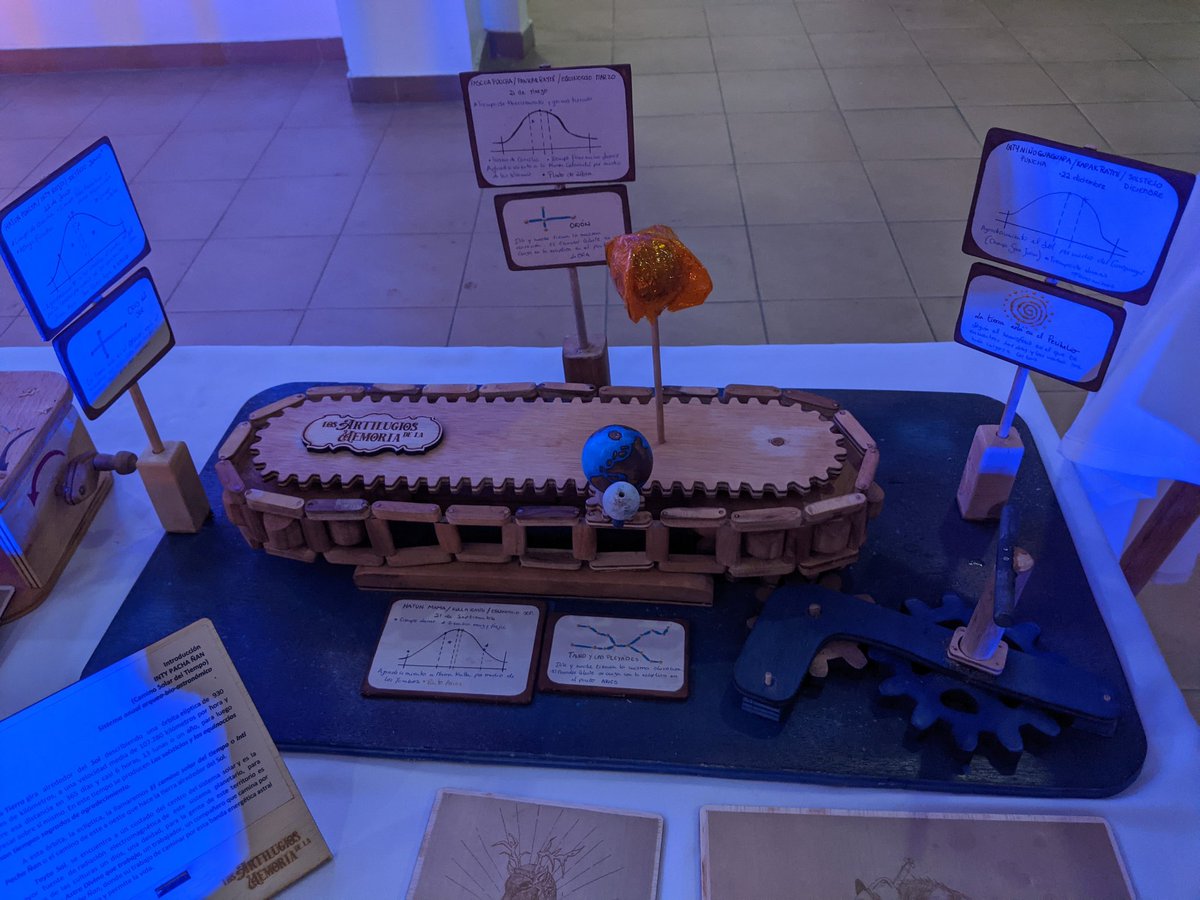 CarlosMonsalveA's tweet photo. Como parte del festival #SMOV en el teatro @espol hay una hermosa exposición de #artilugios. Cada uno de ellos tiene mecanismos mecánicos que permiten interactuar al visitante para dar movimiento a los artilugios. #ESPOLCultural #SomosESPOL https://t.co/jpWzh7uNlz