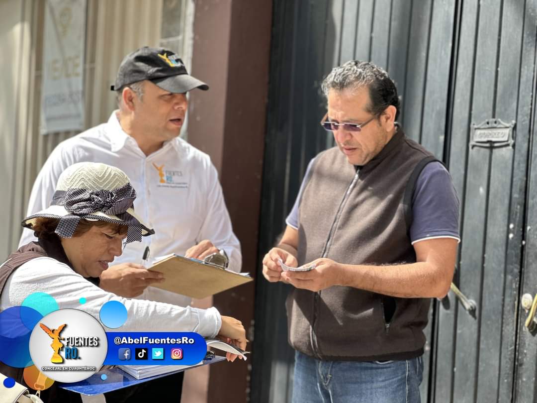 RECORRIDO
Como cada semana salimos a las calles para atender a nuestros vecinos de Cuauhtémoc, les deseo un excelente ombligo de semana, y por cierto:
¿En qué colonias identifican mayores problemáticas?

<a href="/STaboadaMx/">Santiago Taboada</a> 
<a href="/AAtaydeR/">Andrés Atayde</a> 
<a href="/JorgeRoHe/">Jorge Romero Herrera</a> 
<a href="/MarkoCortes/">Marko Cortés</a>