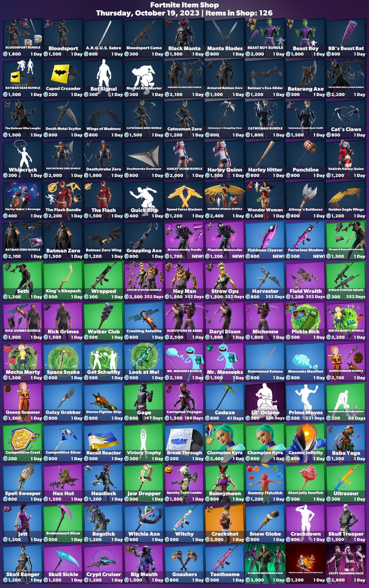 What's In The Fortnite Item Shop Today - October 19, 2021