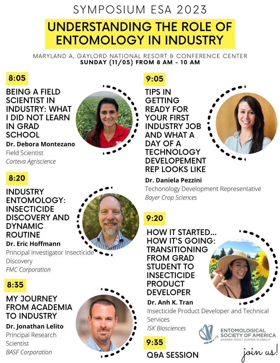 Taynara Possebom (@thaypossebom) on Twitter photo Ever wondered about the roles of entomologists in industry? Don't miss the symposium that Gloria Melotto, <a href="/lexmiddleton1/">alexis middleton alsdorf</a> , <a href="/NatashaUmezu/">Natasha Umezu</a> , and I are organizing during the annual ESA meeting on Sunday, November 5th! For additional information, check out the flyer! Join us :) Ever wondered about the roles of entomologists in industry? Don't miss the symposium that Gloria Melotto, <a href="/lexmiddleton1/">alexis middleton alsdorf</a> , <a href="/NatashaUmezu/">Natasha Umezu</a> , and I are organizing during the annual ESA meeting on Sunday, November 5th! For additional information, check out the flyer! Join us :)
