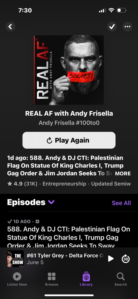 Bucsfan772's tweet photo. Anyone who’s into podcasts should check this guy out. He leans more right than left but will tell the unabashed truth in all areas. #realaf #notaho https://t.co/Rfs2GHSEDa