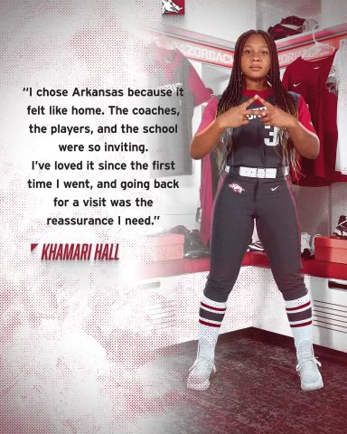 KhamariHall2025's tweet photo. #commited Excited to be a Razorback!!! Woo Pig @TxRiptide07 @SamCamp50 @CoachDeifel @MattMeuchel @djgasso @RazorbackSB https://t.co/ikAWNFE9gq