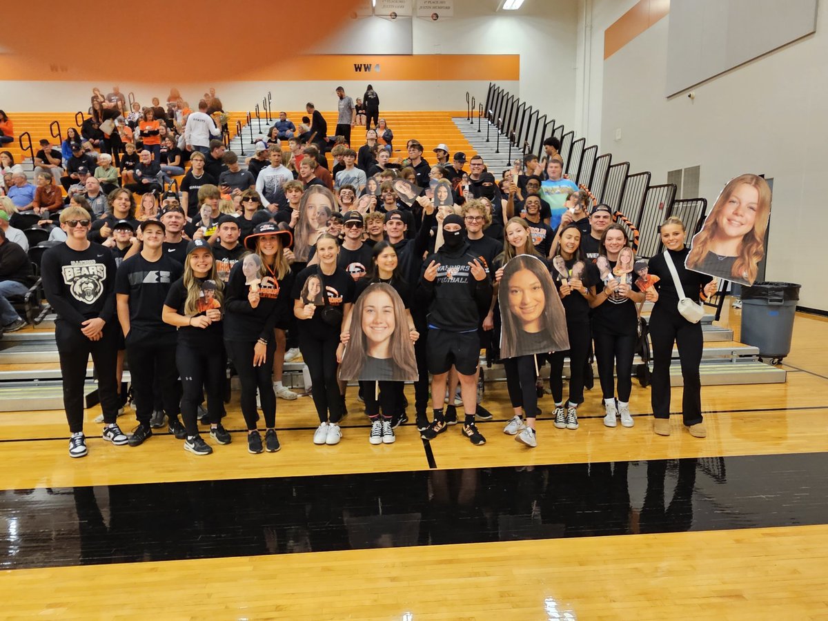 Congratulations to our Senior Volleyball players. You have been amazing Wesclin Warriors!  You have a great fan section as well cheering you on!