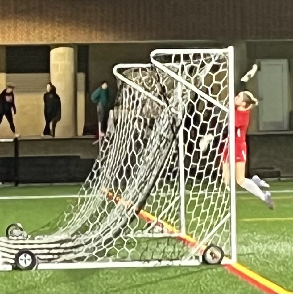 Jumping for joy as Winchester ladies overtake Arlington 3-2.
Sadie Stone 3d goal of the game nails it in the final seconds!