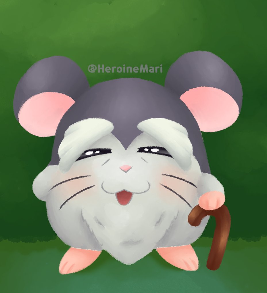 HeroineMari's tweet photo. Hamtober Day 18: Elder-Ham~
Our favorite old grandpa Ham! I always chuckle seeing this silly old ham in the show. He was quirky, but always gave good advice to the hams and cared about them. Also I love him and Auntie Viv so much! #Hamtaro #Hamtober #ElderHam https://t.co/Z4GXFSUK1L