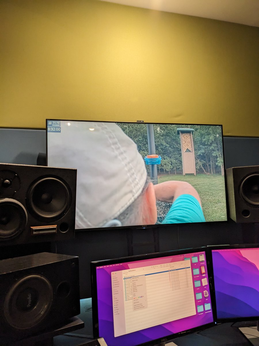 We're counting down our fav moments from "The Real Giving Up" sessions ahead of Friday's release. Today: mixing and bird-feeder cams. From Cornell to Gettysburg to California, YouTube's live bird-feeder cams kept us company. Also starring raccoons, three-legged deer and more.