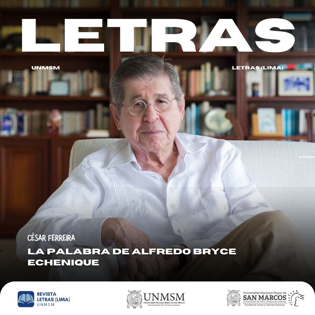 📣 #LetrasRecomienda
¡Tenemos #OpenAccess ! Presentamos el artículo «𝐋𝐚 𝐩𝐚𝐥𝐚𝐛𝐫𝐚 𝐝𝐞 𝐀𝐥𝐟𝐫𝐞𝐝𝐨 𝐁𝐫𝐲𝐜𝐞 𝐄𝐜𝐡𝐞𝐧𝐢𝐪𝐮𝐞» en el siguiente enlace:
👉 doi.org/10.30920/letra…
✒️ Autor: César Ferreira 
📆 2007