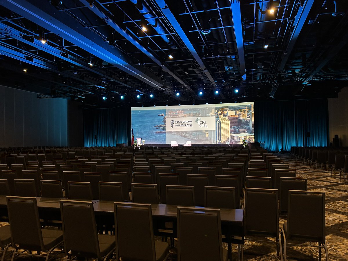 The magic of the #ICRE2023 plenary room coming together. Not long now until the official opening with @Kori_LaDonna! We can’t wait to see you at @ICREConf in #Halifax!