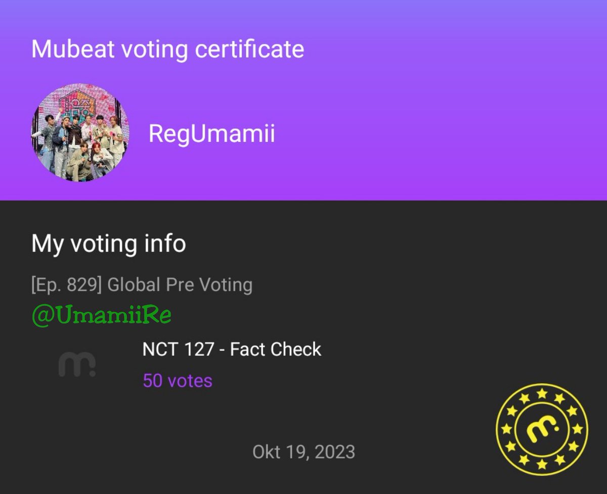UmamiiRe's tweet photo. @sessajsuh @jaehyunkingdom Vote ilichil di mucore (pre-voting), Ayoo support urichil buat bawa lebih banyak thropy🤍 terimakasih buatt giveaway nya kk, semoga ilichil bisa raih #FactCheck5thWin
Wish me luck✨
#NCT127_FactCheck
#FactCheck_불가사의_不可思議
#FactCheck_OutNow https://t.co/nR4DtXdi73