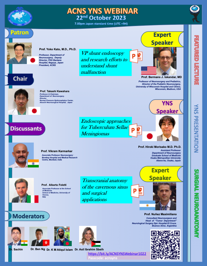 ACNS (Asian Congress of Neurological Surgeons) (@asiancns) on Twitter photo ππ€π€π’ π‘ππ£π - bit.ly/ACNSYNSWebinarβ¦
πππ¨π¨ππ€ππ - acnsyns
π½πππ π’π πππ£π πππ π‘βπ π¨πͺπ΅πΊ ππ΅πΊ πΎππππππ ππ π‘βπ 22ππ ππ October , 7.00 ππ π½ππππ ππππ /3.30 ππ πΌππππ ππππ /10.00 ππ πΊππ <a href="/alberto_feletti/">Alberto Feletti</a> ππ€π€π’ π‘ππ£π - bit.ly/ACNSYNSWebinarβ¦
πππ¨π¨ππ€ππ - acnsyns
π½πππ π’π πππ£π πππ π‘βπ π¨πͺπ΅πΊ ππ΅πΊ πΎππππππ ππ π‘βπ 22ππ ππ October , 7.00 ππ π½ππππ ππππ /3.30 ππ πΌππππ ππππ /10.00 ππ πΊππ <a href="/alberto_feletti/">Alberto Feletti</a>