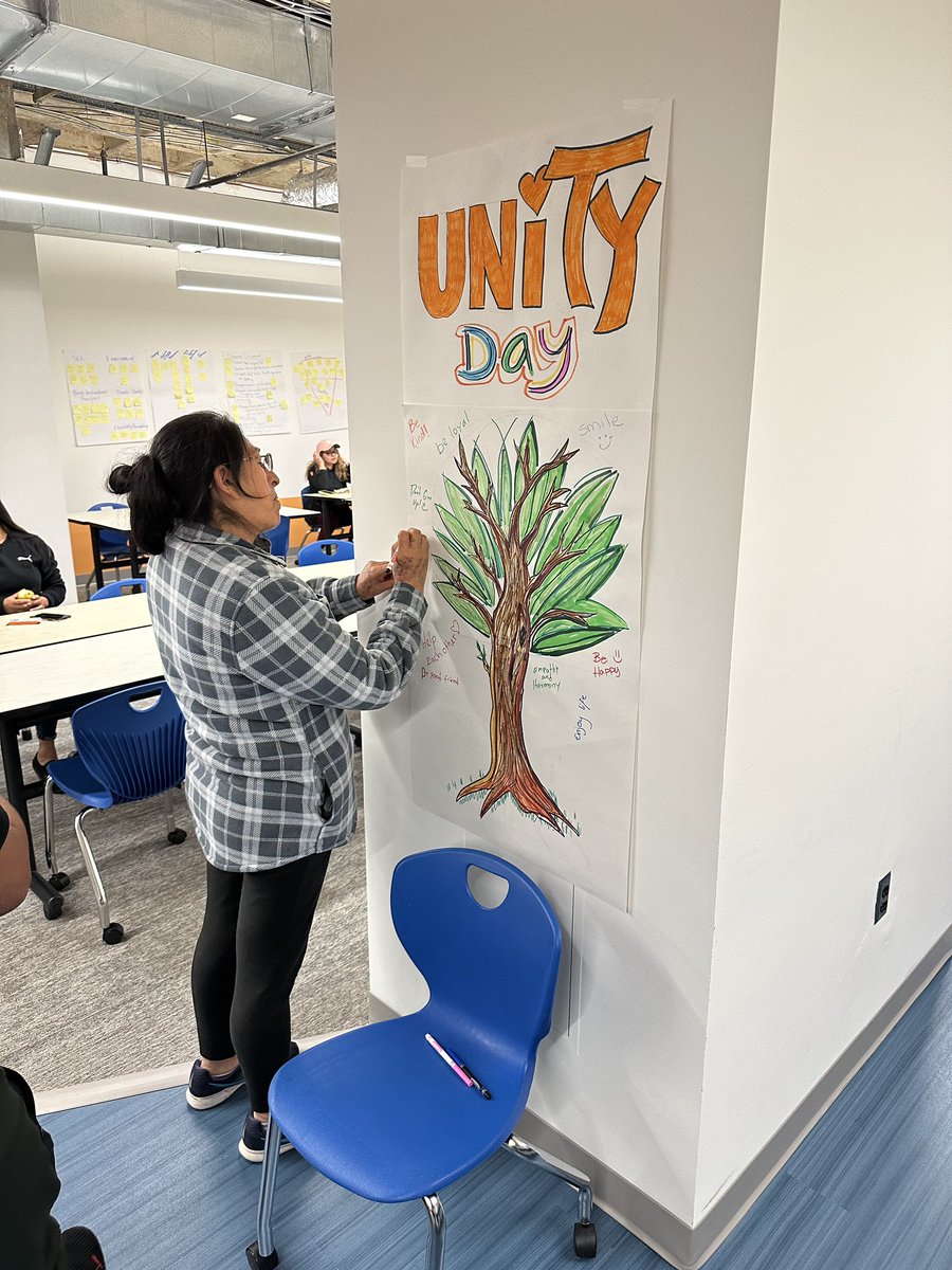 Unity Night <a href="/ACHS/">ACHS</a>. Students sharing messages and commitments to making our school environment inclusive. #ACHSPride