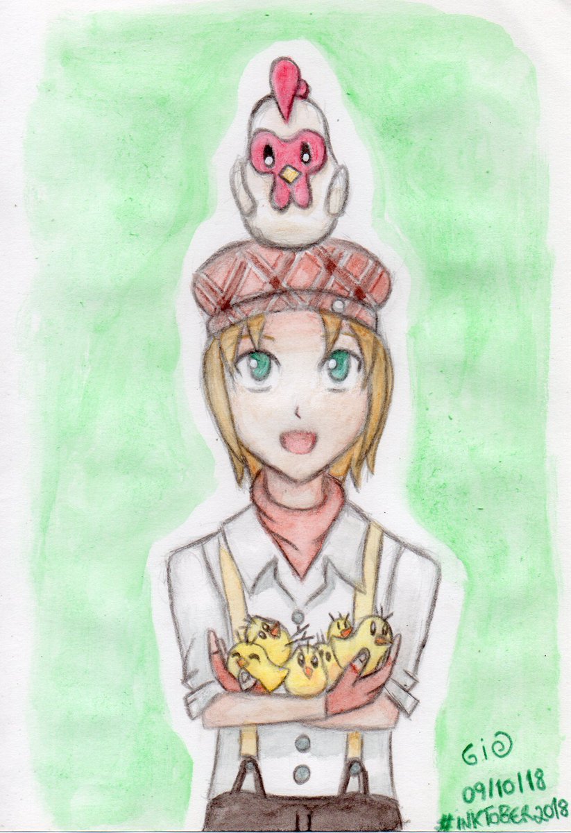 giovannadiziol1's tweet image. Feito para o Inktober 2018 ( Dia 5 - Chicken/galinha ). Espero que gostem 🌺.  

~Desenhos antigo (2018)~  

#giovannadizioli #giovannabolo #inktober2018 #inktober #day5chicken #traditionalart #watercolor #pencildrawing #chicken