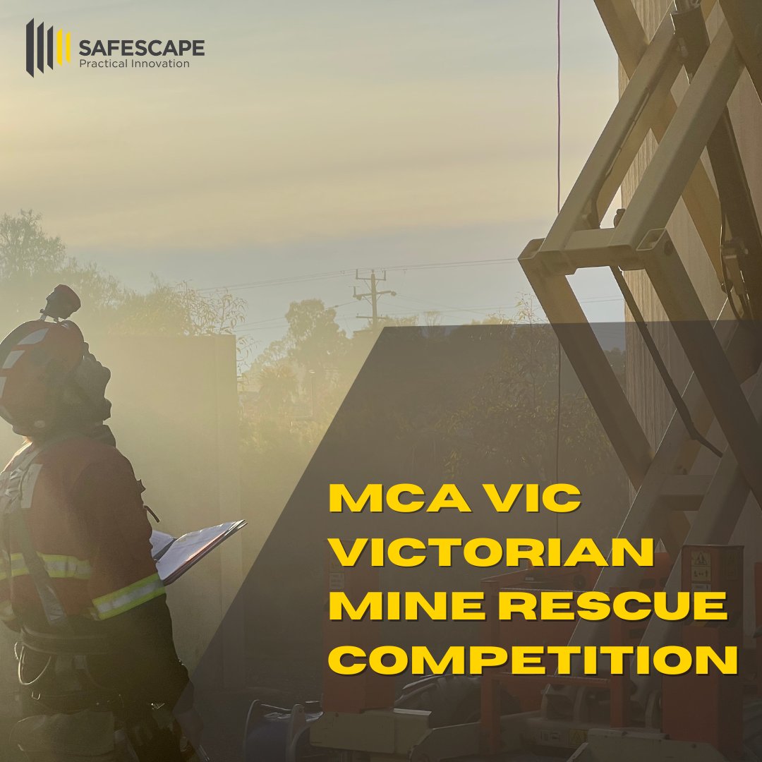 🚨Exciting News Alert! 🚨
Safescape is thrilled to be the Theory exam sponsor for the prestigious Victorian Mines Rescue Competition this weekend! 🏆
We'll be onsite over the weekend so make sure to drop by and ask us about our cutting-edge mining safety solutions!
#vmrc2023