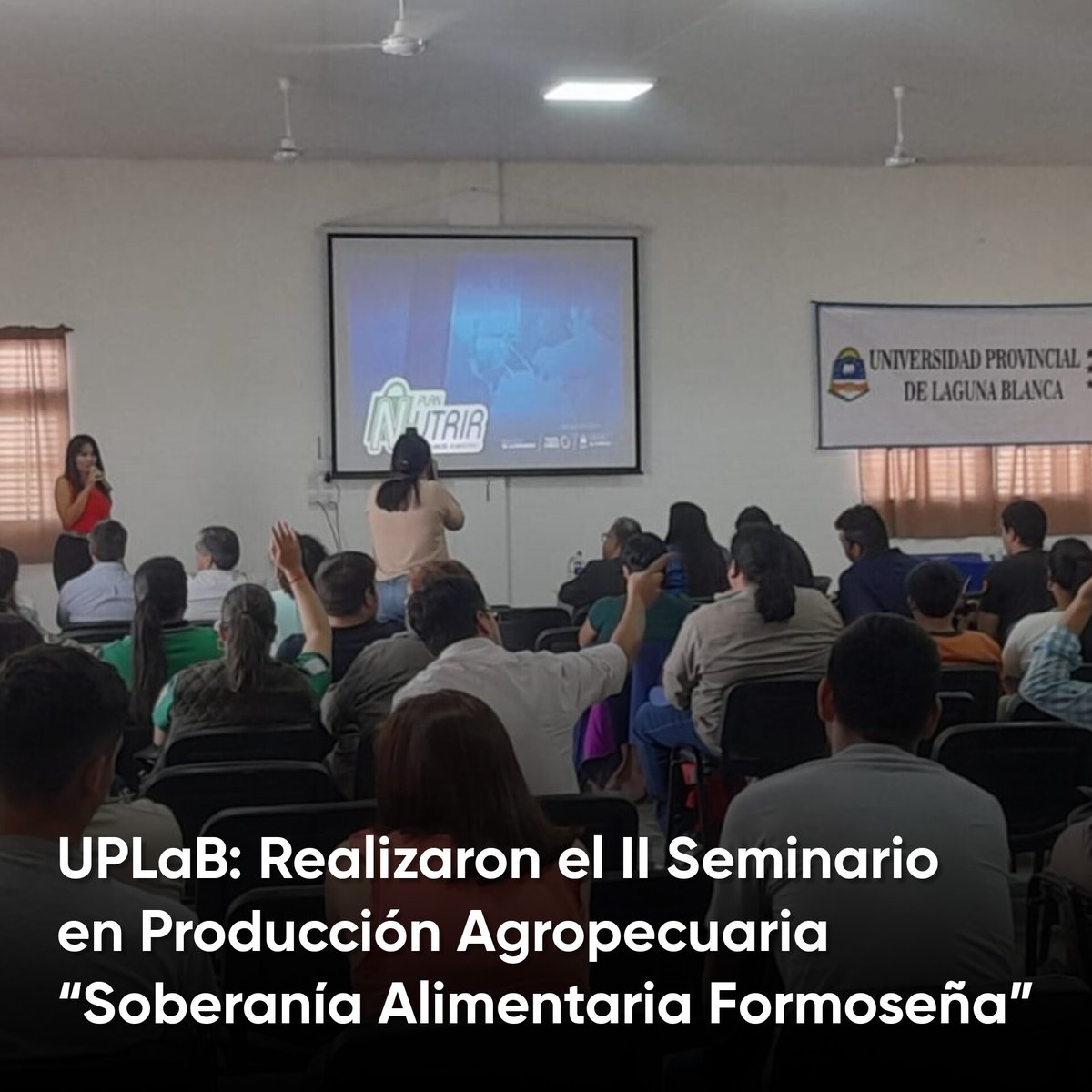 Este miércoles 18, en la sede de la Universidad Provincial de Laguna Blanca (UPLaB) se llevó a cabo el II Seminario en Producción Agropecuaria “Soberanía Alimentaria Formoseña”.