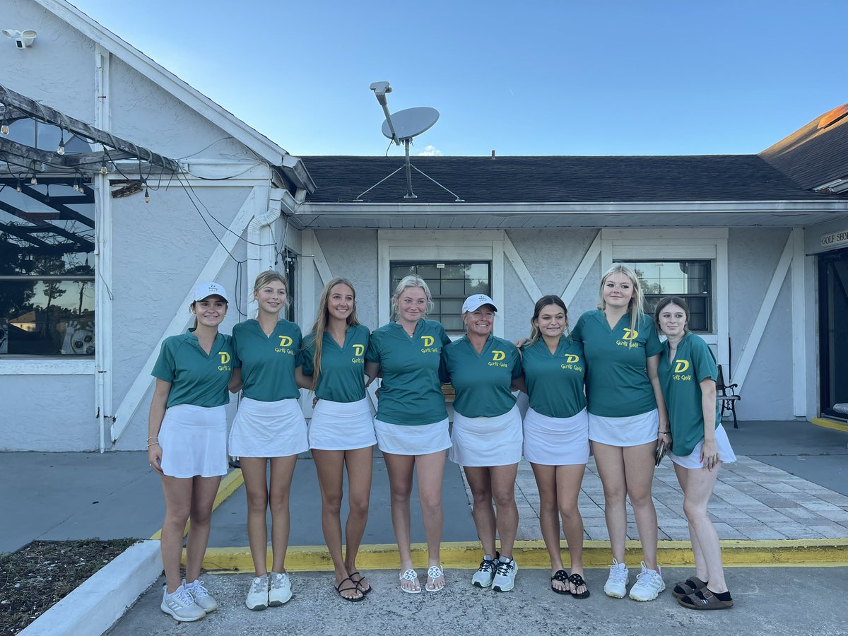 Congratulations to <a href="/DeLandGirlsGolf/">DeLandGirlsGolf</a> and Coach Dina Pinson for finishing their match season UNDEFEATED!