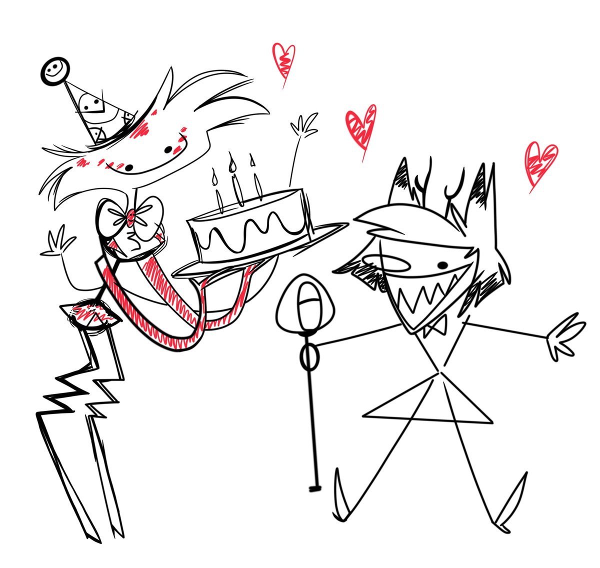 AsukaDustArt's tweet photo. Aññ así esta mejor ❤️👌
#radiodust #HazbinHotel #AngelDust #Alastor #dailyradiodust https://t.co/F0NiSKT7dB