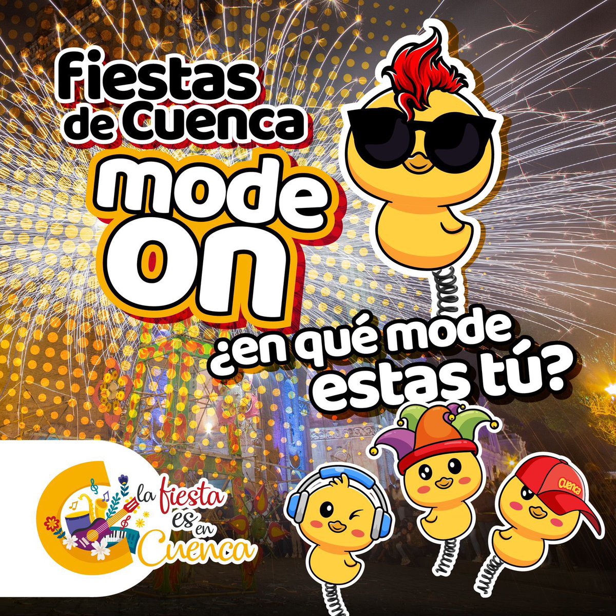 ¿Y tú? 

Ya estás en mode on fiestas ???

🎊🎉🎊🎉🎊🎉🎊