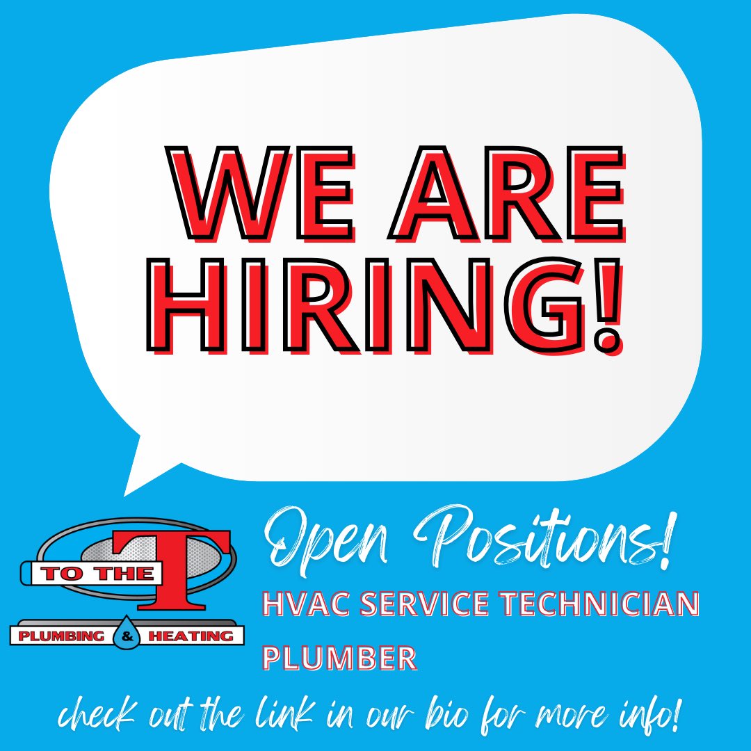 Join our team! We are currently hiring an HVAC Service Technician and a Plumber! Check out the link in our bio for more information! #hvacjobs #plumberjobs #wearehiring #northerncoloradojobs