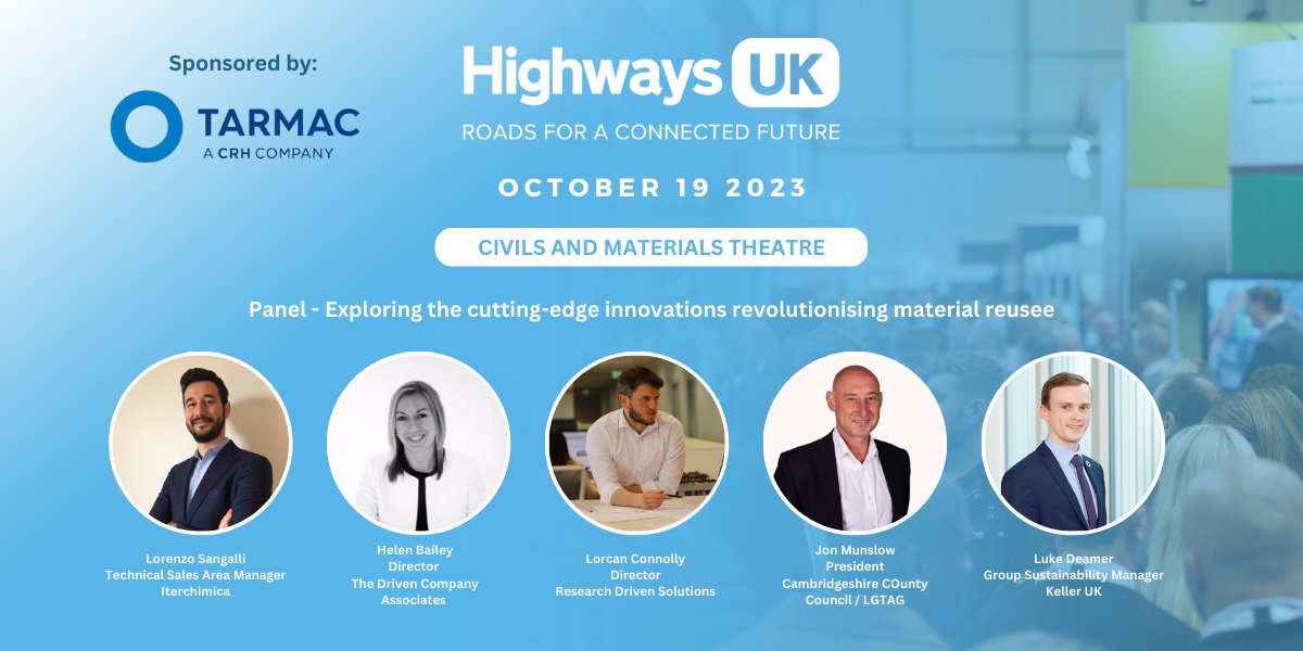 Keller's Group Sustainability Manager Luke Deamer will be taking part in a panel discussion on material re-use at the <a href="/HWYSUK/">Highways UK</a> event at <a href="/thenec/">The NEC</a> today. ##highwaysuk #geotechnicalengineering #construction #sustainability