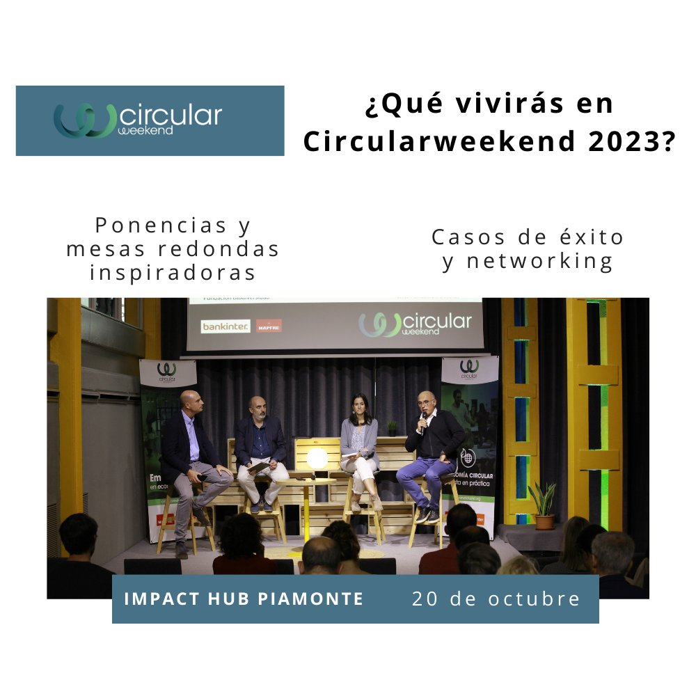 envirooES's tweet image. Cerramos inscripciones y abrimos lista de espera 📢 Muchas gracias por la gran acogida de esta edición de #Circularweekend. 

Nos vemos mañana en📍 En Impact Hub Piamonte

🗓️ 20 de octubre 
🕐 9:30 a 13:30 h

¡Te esperamos! 
circularweekend.org