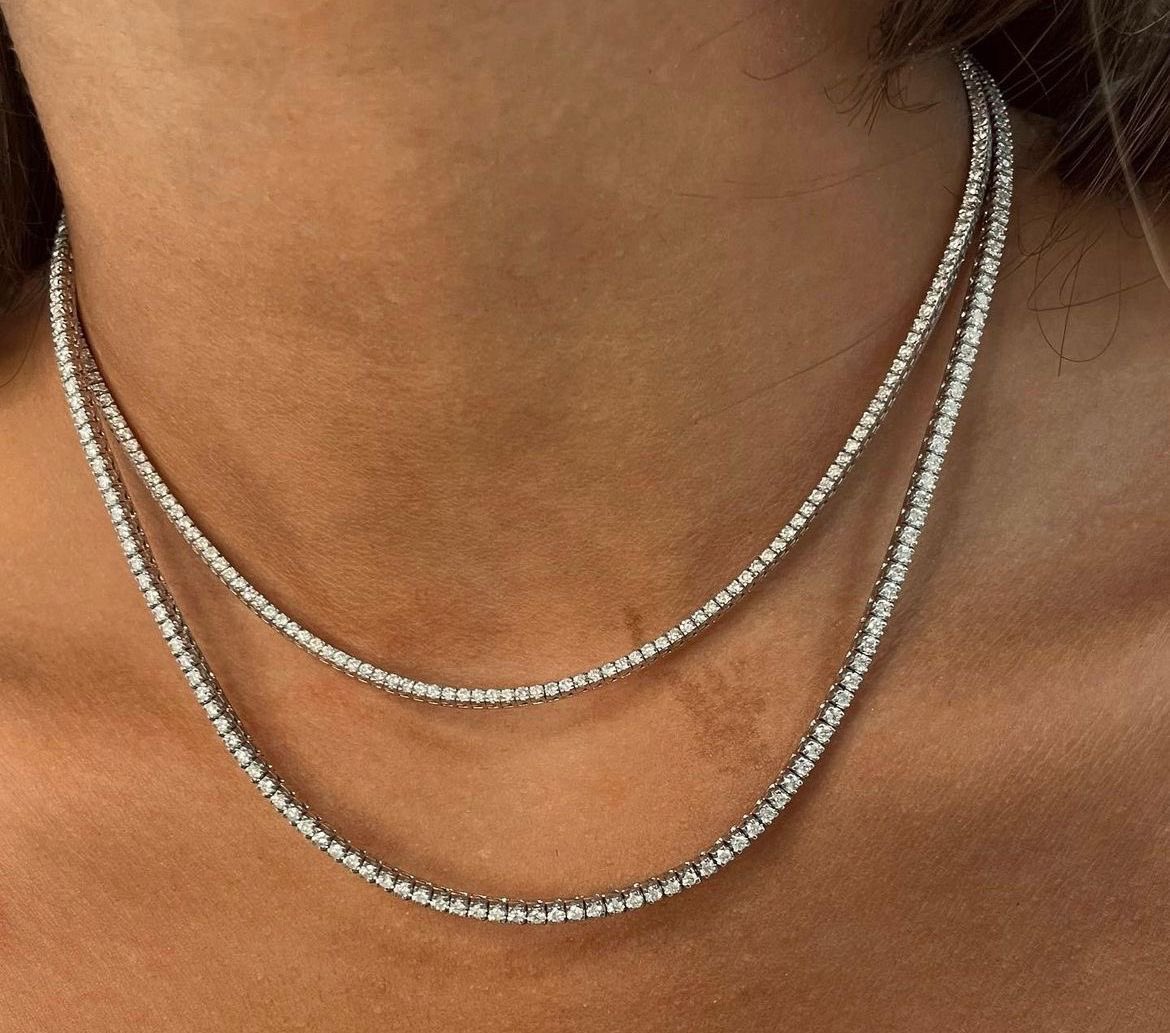 Diamond necklace made in platinum is a pure sign of your love towards necklace.

Presenting…
Round diamond necklace in platinum.
DM for more details.

#diamonds #jewellery #diamondjewellery #necklace #diamondnecklace #platinumjewellery #diamondplatinumjewellery