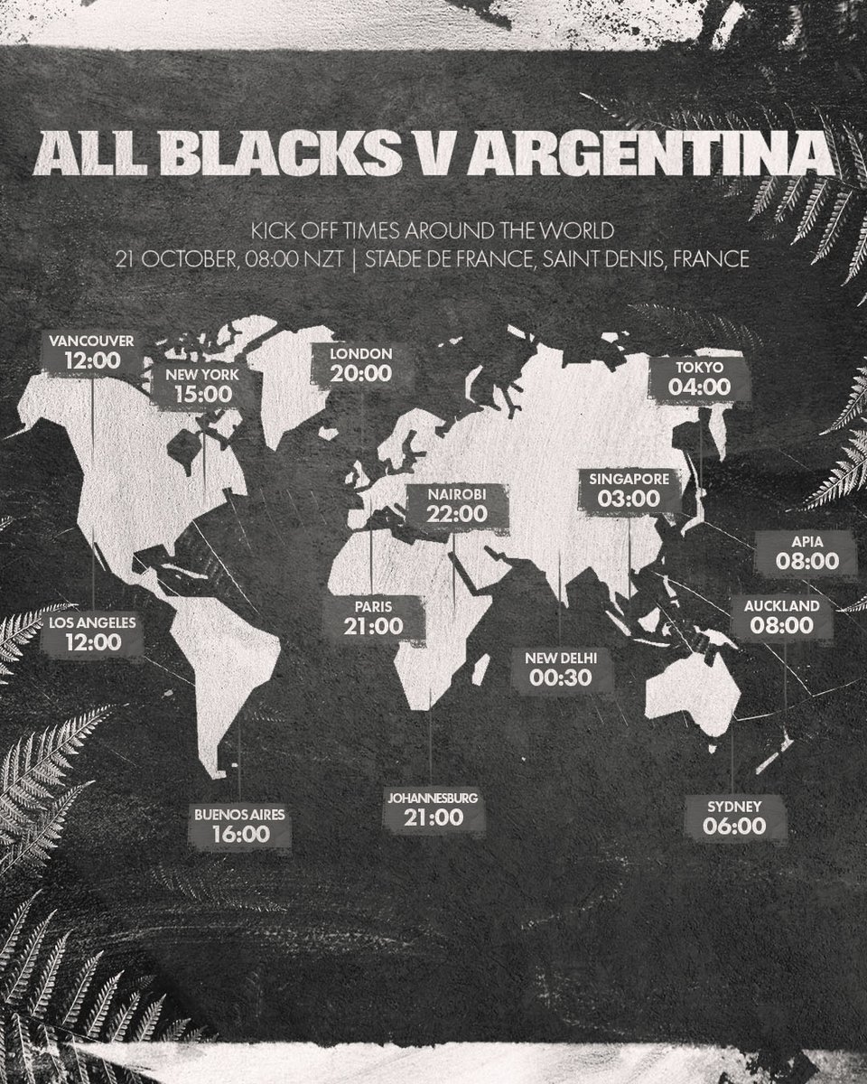 This is going to be a big one! 💪 Where will you be watching #ARGvNZL from? #AllBlacks #RWC2023