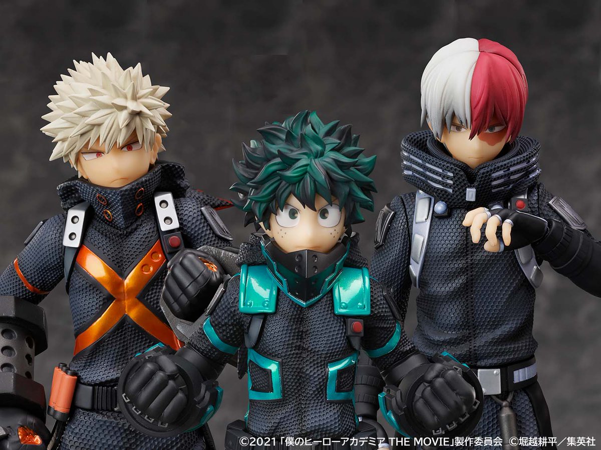 TOHOanimeSTORE's tweet photo. 【劇場版『#僕のヒーローアカデミア THE MOVIE　ワールドヒーローズミッション』】

━━━━━━━━━━━
1/8スケールフィギュア
　ステルススーツVer.
━━━━━━━━━━━

一部メタリックカラーの特別仕様
フード姿にできる交換パーツも付属！

https://t.co/tEVEots0Qr
#ヒロアカ #heroaca_a https://t.co/NGBDizOBbT