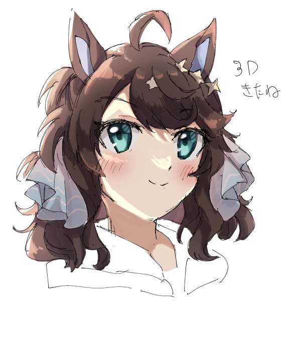 顔だけ落書き