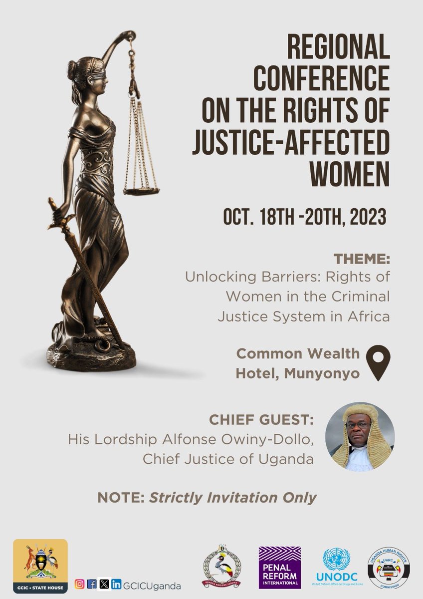 Excited for Day 2 of the Regional Conference on the Rights of Justice-Affected Women. Today, we aim to build upon the insights from yesterday, sharing innovative ideas and strategies to overcome the existing barriers. #BreakingJusticeBarriersforWomen @UgandaPrisons