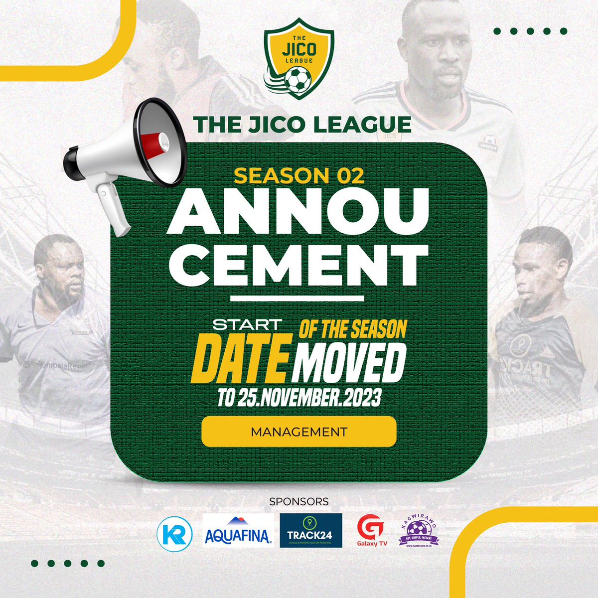 *NOTICE! NOTICE*
Hello Iguanaz.

Following a request from some Cohorts who would like to participate in the Jico League Sn2 and are still mobilising resources, we have decided to adjust the START DATE to 25th.November.2023

When we return, It'll be a Paranawe Affair.

Thank you.