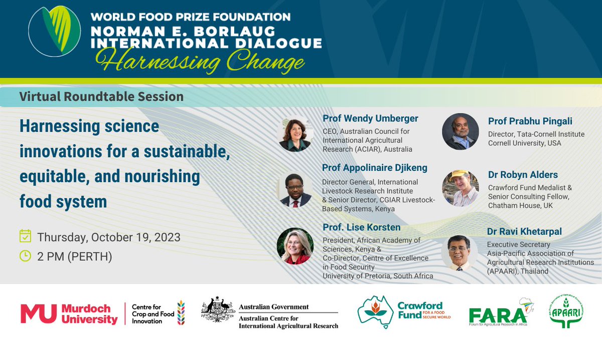MU_CCFI_Biotech's tweet photo. Happening NOW! Join us in harnessing science innovations for a sustainable, equitable, and nourishing food system! π±If you haven't joined yet, click the link π https://t.co/RtQV39UPIB #SustainableFood #EquitableFoodSystem #ScienceInnovations #BorlaugDialogue @WorldFoodPrize https://t.co/GtKFLq2TwH
