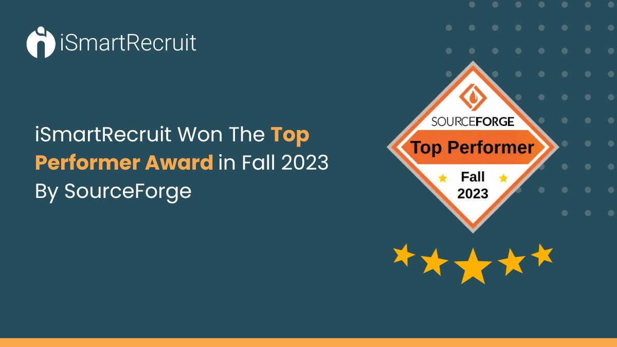 iSmartRecruit's tweet image. We&apos;re thrilled to announce that iSmartRecruit has been honoured with the Top Performer Award for Fall 2023 by #SourceForge! 🏆🌟

Visit our profile: lnkd.in/dGitSBwv

#ISR #RecruitmentSoftware #TopPerformer #SourceForge #AwardWinners #Innovation