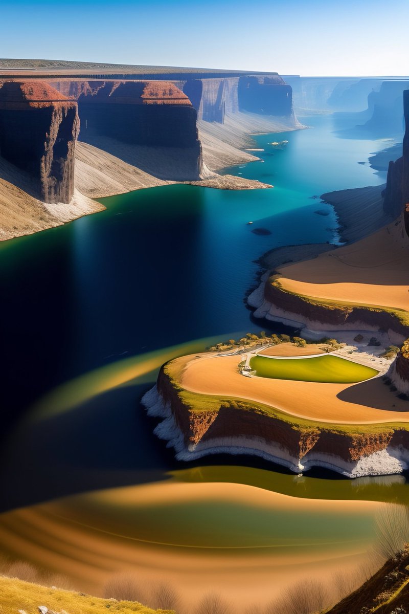 OpenIdeaChannel's tweet image. Rivers carve their paths through plateaus, teaching us that even in the most resistant terrains, persistence and patience can create extraordinary beauty.