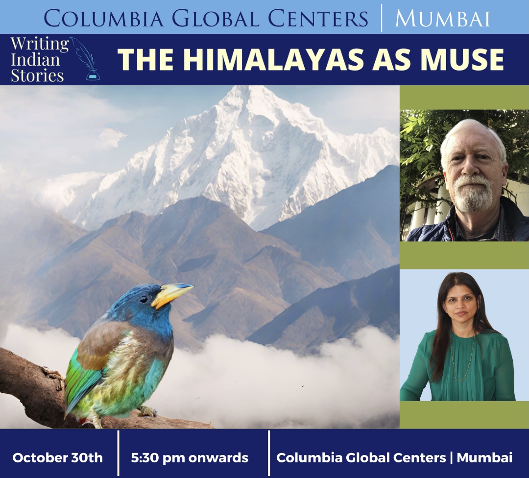 CGC | Mumbai (@cgc_mumbai) on Twitter photo Join Columbia Global Centers | Mumbai for a conversation with authors <a href="/stephenalter/">Stephen Alter</a> and <a href="/RavinaAggarwal/">Ravina Aggarwal</a>, exploring their mystery novels rooted in the Himalayas.
Dive into their writing process and the mystique of this iconic landscape.
Register here: bit.ly/TheHimalayasAs… Join Columbia Global Centers | Mumbai for a conversation with authors <a href="/stephenalter/">Stephen Alter</a> and <a href="/RavinaAggarwal/">Ravina Aggarwal</a>, exploring their mystery novels rooted in the Himalayas.
Dive into their writing process and the mystique of this iconic landscape.
Register here: bit.ly/TheHimalayasAs…