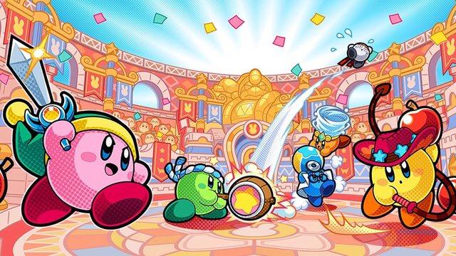 KirbyQuestions's tweet image. what’s your thoughts on Kirby battle royale?