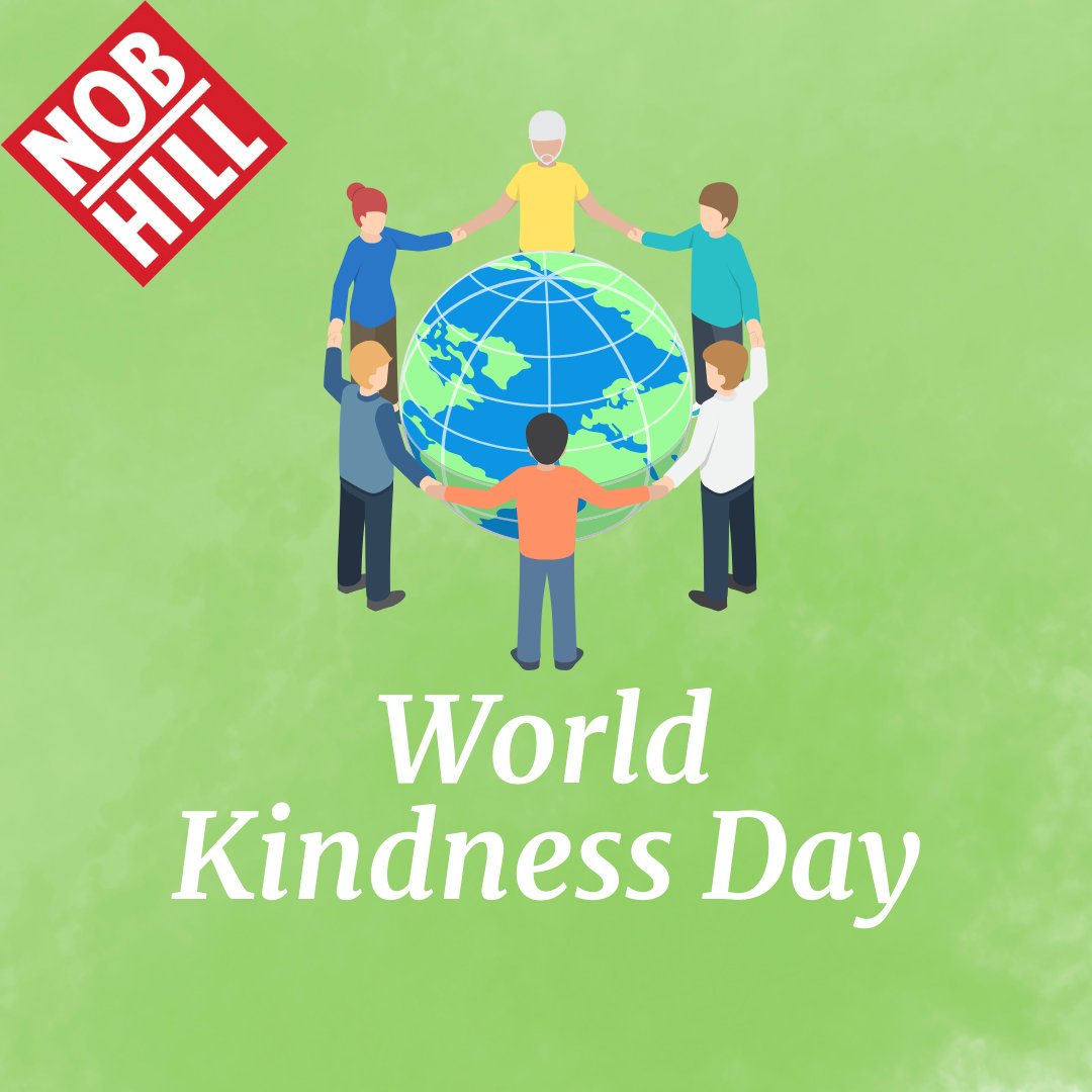 🌍✨🤗 Celebrating World Kindness Let's join together in spreading love, compassion, and positivity. 💖 The more we give, the more it multiplies, creating a world where compassion and empathy are the driving forces. #NobHillGazette #BeKind
