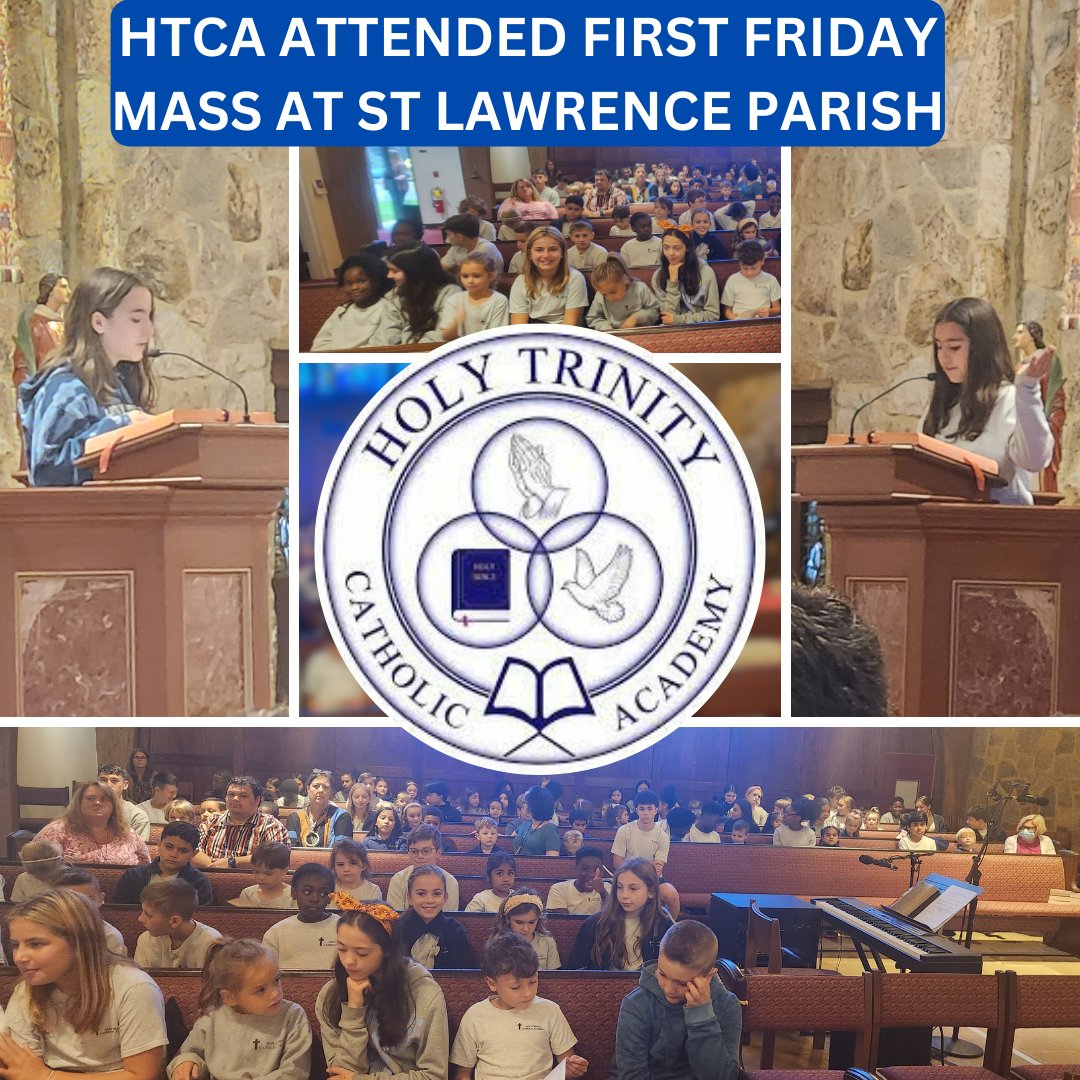 HTCA attended mass with their buddies. This gives our older students the ability to take on responsibility and build leadership skills. If you are interested in joining this community our supporting our school click here holytrinitycatholicacademy.org #Catholic #school #CatholicTwitter