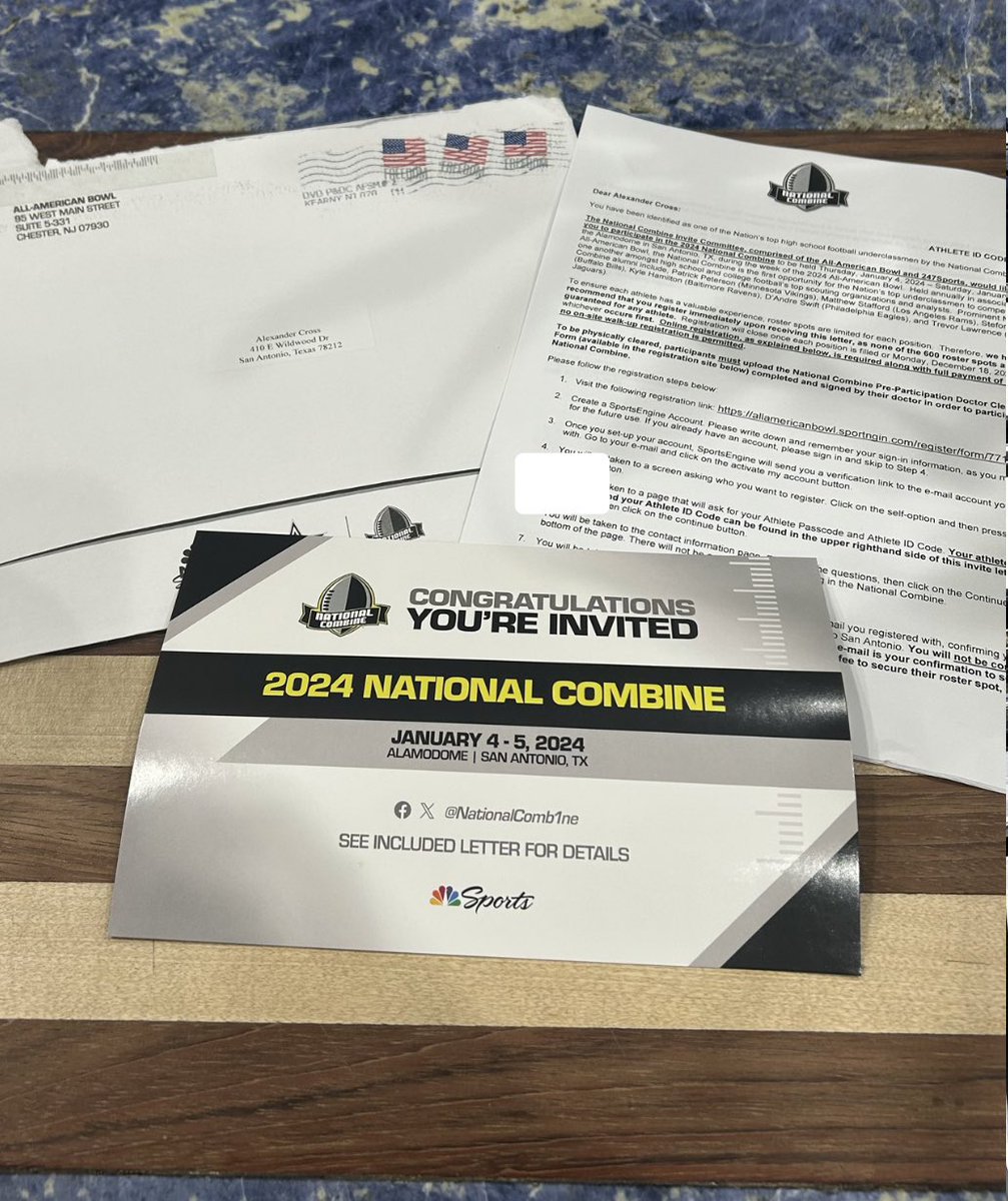 Alex Cross (@crosssalexx) on Twitter photo Blessed to be invited to the 2024 National Combine <a href="/CoachKyleBrey/">Kyle Brey</a> <a href="/NationalComb1ne/">Navy National Combine</a> <a href="/RyanWrightRNG/">Ryan Wright</a> @RivalsCole <a href="/Bdrumm_Rivals/">Brandon Drumm</a> <a href="/ChadSimmons_/">ChadSimmons</a> Blessed to be invited to the 2024 National Combine <a href="/CoachKyleBrey/">Kyle Brey</a> <a href="/NationalComb1ne/">Navy National Combine</a> <a href="/RyanWrightRNG/">Ryan Wright</a> @RivalsCole <a href="/Bdrumm_Rivals/">Brandon Drumm</a> <a href="/ChadSimmons_/">ChadSimmons</a>