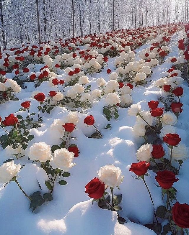 violettweets_'s tweet photo. roses covered in snow. https://t.co/qh8Khx49tc