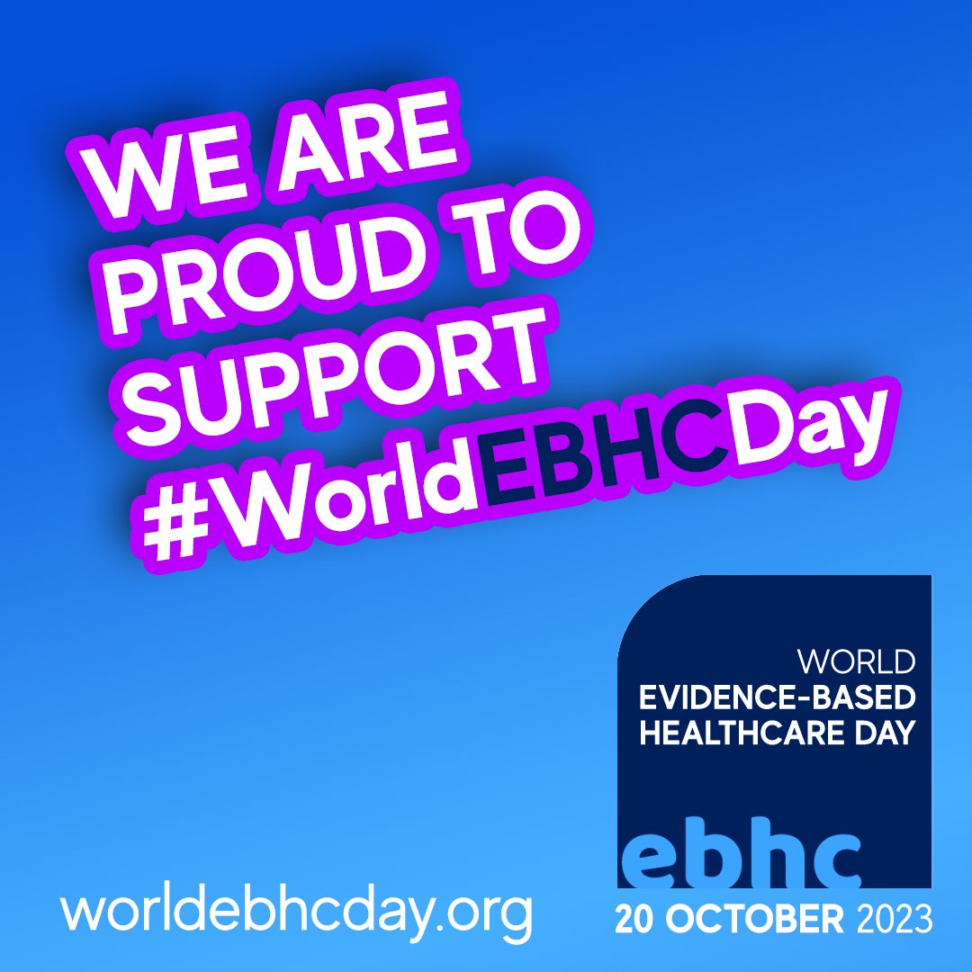 Health professionals, researchers, knowledge brokers, policymakers & patients across the globe are working together to address serious global health challenges & improve the outcomes of global health through #EBHC. 

This #WorldEBHCDay we celebrate you! 

worldebhcday.org