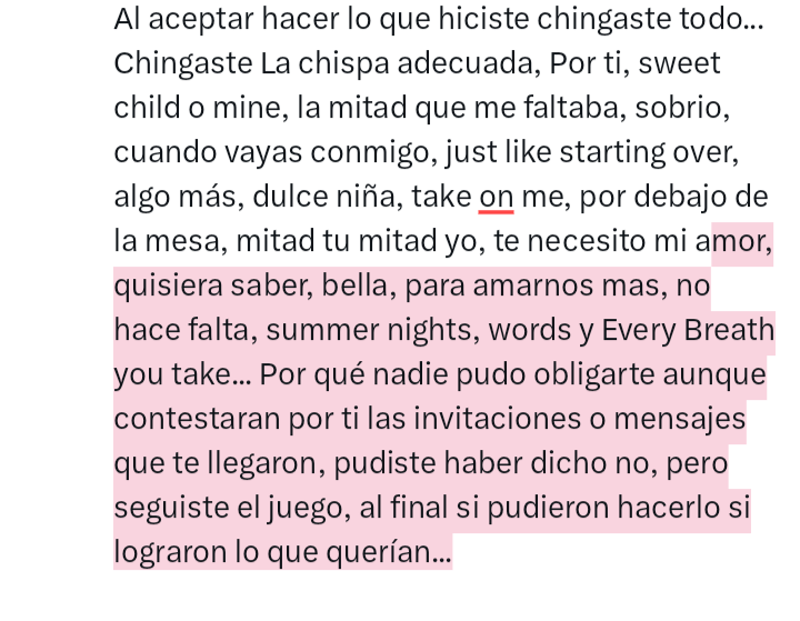 paco_joker's tweet photo. Al acceder y dar paso a otras personas para entrar entre tú y yo... Chingaste todo!
Nunca crei en realidad que lo fueras hacer aunque lo pensara... Dejaste que alguien más decidiera por ti y te gustó... Y sobre todo chingaste Hopelessy devoted to you🥹🥲 #chingaste #todoalamierda https://t.co/dUz3cORFCM